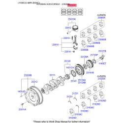 Кільця поршневі 23040-22961 Mobis