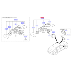 Дзеркало зовнішнє заднє ліве 87610-C1230 Mobis