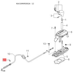 Пружина розтягування, важіль перемикання передач 0G403-17411 Mobis