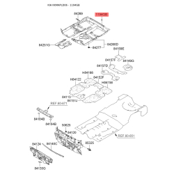 Пистон (клипса) обивки багажника 0K203-51584GW Mobis