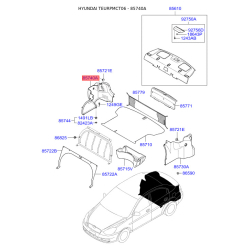 Обивка багажника правая 85740-1E100CH Mobis