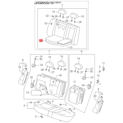 Накладка (крышка) наружного зеркала левая 87651-3C000 Mobis