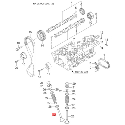 Трубопровод высокого / низкого давления, кондиционер 97775-2F001 Mobis