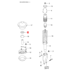 Панель приладів, у сборі та комплектуючи 94003-3C850 Mobis