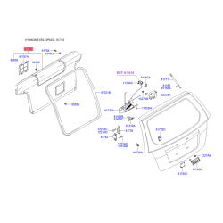 Кришка / обшивка багажного відділення 81750-1C000BJ Mobis