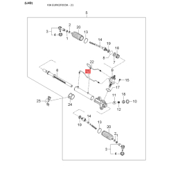 Шланг радіатора нижній 25412-2F500 Mobis