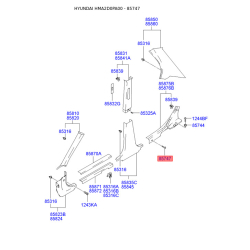 Пистон (клипса) обивки салона 85747-29000LT Mobis