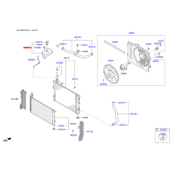 Бачок розширювальний 25430-D4000 Mobis
