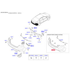 Бампер 86610-3X011 Mobis