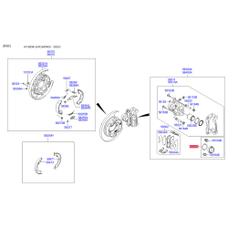 Ремкомплект гальмівного супорта 58202-37A10 Mobis