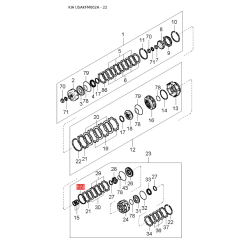 Стопор (защелка) троса стояночного тормоза 0K029-56964 Mobis