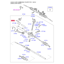 Крепления бачка и трубок гидроусилителя руля (ГУР) 96252-33000 Mobis