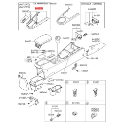 Подлокотник верхний 84650-1M000W9 Mobis