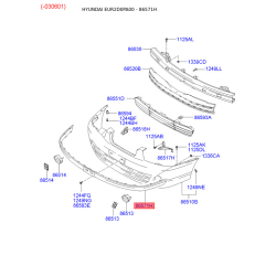 Облицювання, бампер 86571-2D100 Mobis