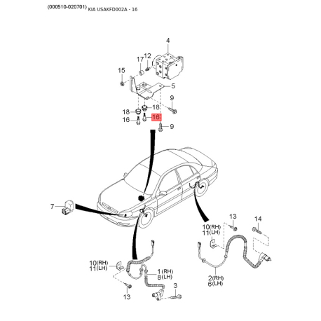 Комплект облицовки / защитной накладки, облицовка радиатора правый 0K30B-15321 Mobis - 0K30B15321 - схема с каталога 16 0K30B15321