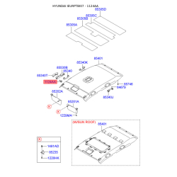 Болт кронштейна мотора 11240-06123 Mobis