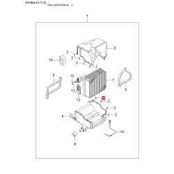 Шланг, теплообменник - отопление 0K30E-61211D Mobis