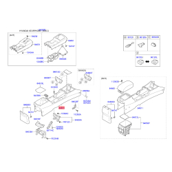 Центральная консоль комлекующие 84611-2H0008M Mobis