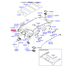 Солнцезащитный козырёк правый 85202-2E110J9 Mobis