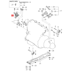 Кріплення підкрилка і бризковика K9GG6-00625B Mobis