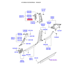 Оббивка (накладка) салону права 85842-3K100QS Mobis