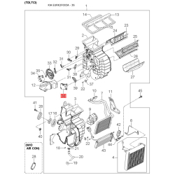 Каркас сидіння лівий 88501-2F010IM Mobis