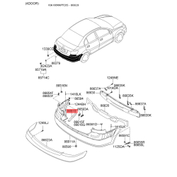 Заглушка бампера 86691-1G200 Mobis