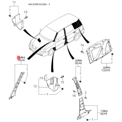Перемикач покажчиків повороту KK387-66122 Mobis