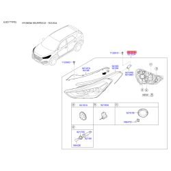 Фара основна ліва 92101-D3200 Mobis