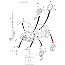 Внутреннее зеркало 0K019-68035A06 Mobis
