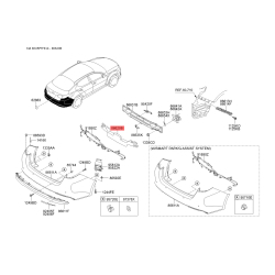 Абсорбер (пена, амортизатор) бампера 86620-4U500 Mobis