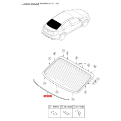 Уплотнитель (прокладка), заднее стекло 87131-A7000 Mobis