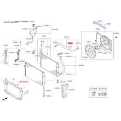 Хомут системи охолодження 25481-2W500 Mobis
