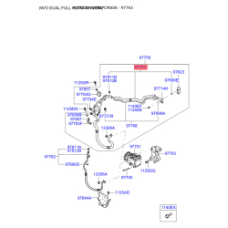 Трубопровід високого/низкого тиску, кондиціонер 97763-2B200 Mobis