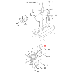 Уплотнитель (прокладка), боковое стекло левый 0K018-63511A Mobis