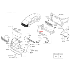 Абсорбер (піна, амортизатор) бампера 86520-4U500 Mobis