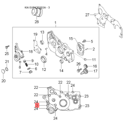 Пружина клапана 22221-38000 Mobis