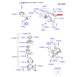 Кронштейн проводки (джгут, коса) 21837-1C040 Mobis