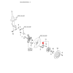 Обивка багажника правая 85763-2F000LK Mobis