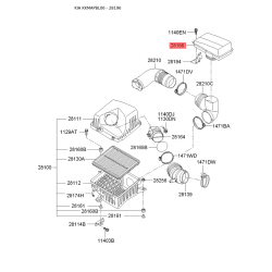 Резонатор системи впуску 28230-3E500 Mobis