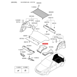 Обивка багажника правая 85790-2F500LK Mobis