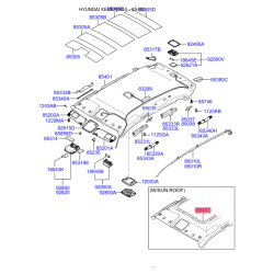 Оббивка кришки 85410-2E302QS Mobis