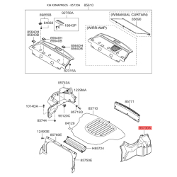 Оббивка багажника ліва 85730-2G001VA Mobis