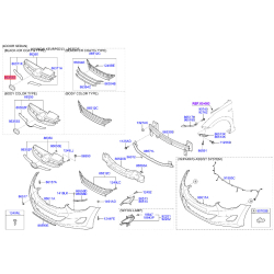 Емблема радіатора задня 86353-3X000 Mobis