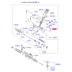 Болт крепления рулевого механизма 57275-1C180 Mobis