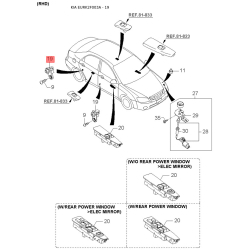 Трубопровод высокого / низкого давления, кондиционер 97763-2F000 Mobis
