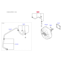 Шланг вакуумного усилителя в сборе 59130-1C000 Mobis