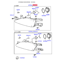 Фара основная правая 92102-22310 Mobis