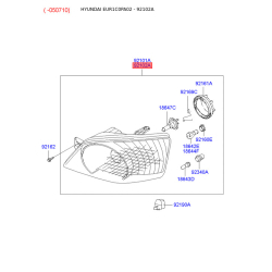 Фара основная правая 92120-1C010 Mobis