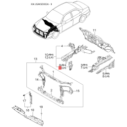 Освітлення салону K9078-60630B Mobis